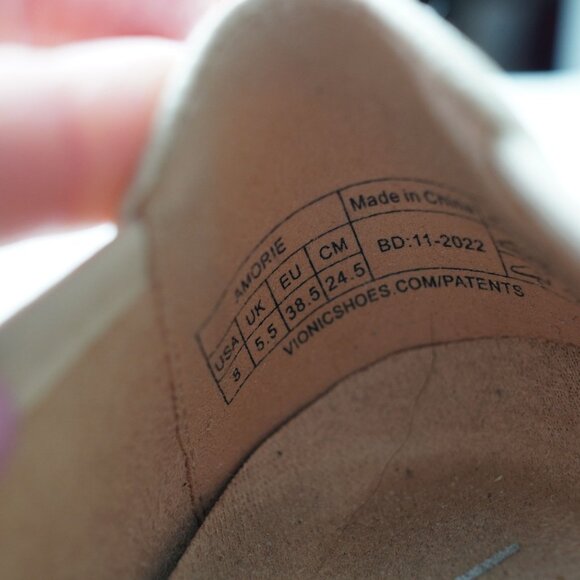 Vionic Amorie Ballet Flats US 5.5 Orthotic Support Cream Beige Bow‎ Round Toe - Picture 2 of 9